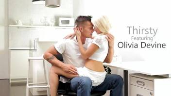 Blonde Olivia Devine Rides a Hard Dick - EroticVideosHD.com